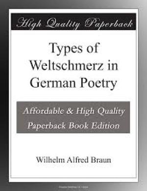 Types of Weltschmerz in German Poetry by Wilhelm Alfred Braun